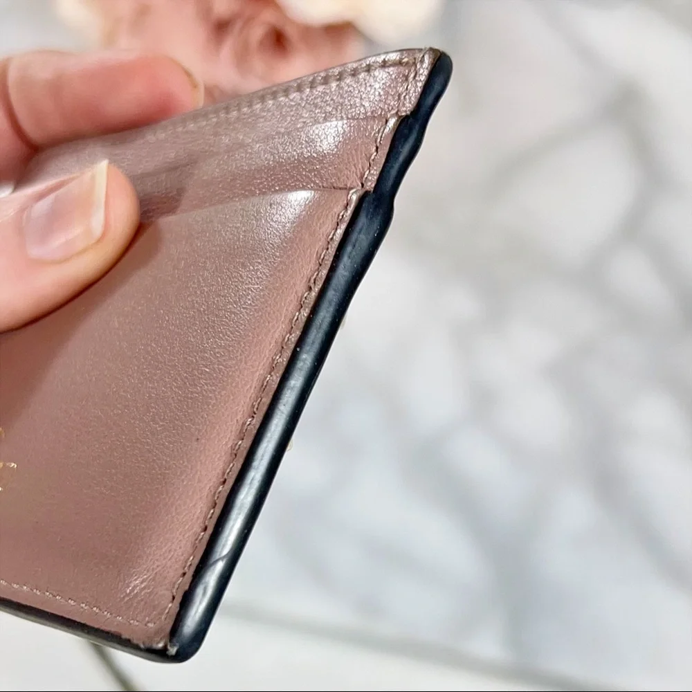 Valentino Garavani Blush Pink Rockstud Card Holder